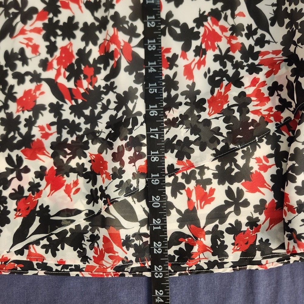 90s Karin Stevens Layered Classic/Retro/ Indie Floral Skirt  14P - Picture 9 of 9
